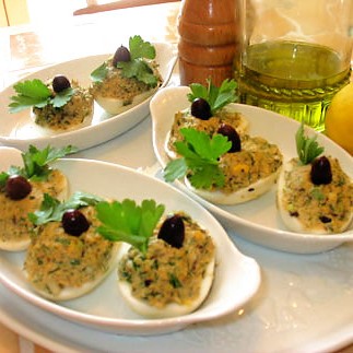 oeufs paques anchois