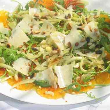 carpaccio orange sanguine fenouil