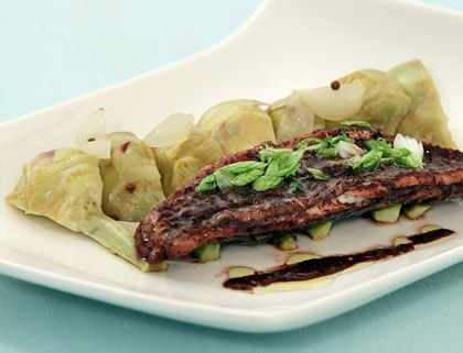 filet rouget artichaut