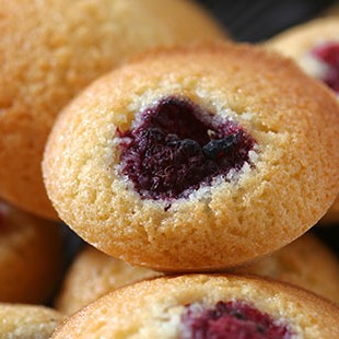 financiers aux framboises