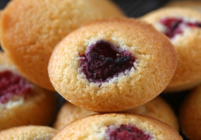 financiers aux framboises