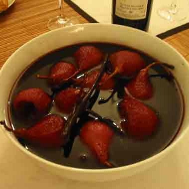 poires au vin