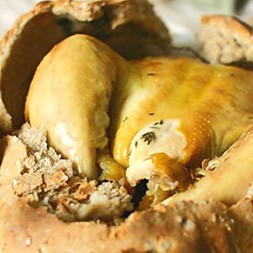 poulet roti croute sel