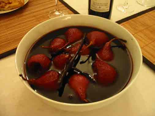 poires au vin